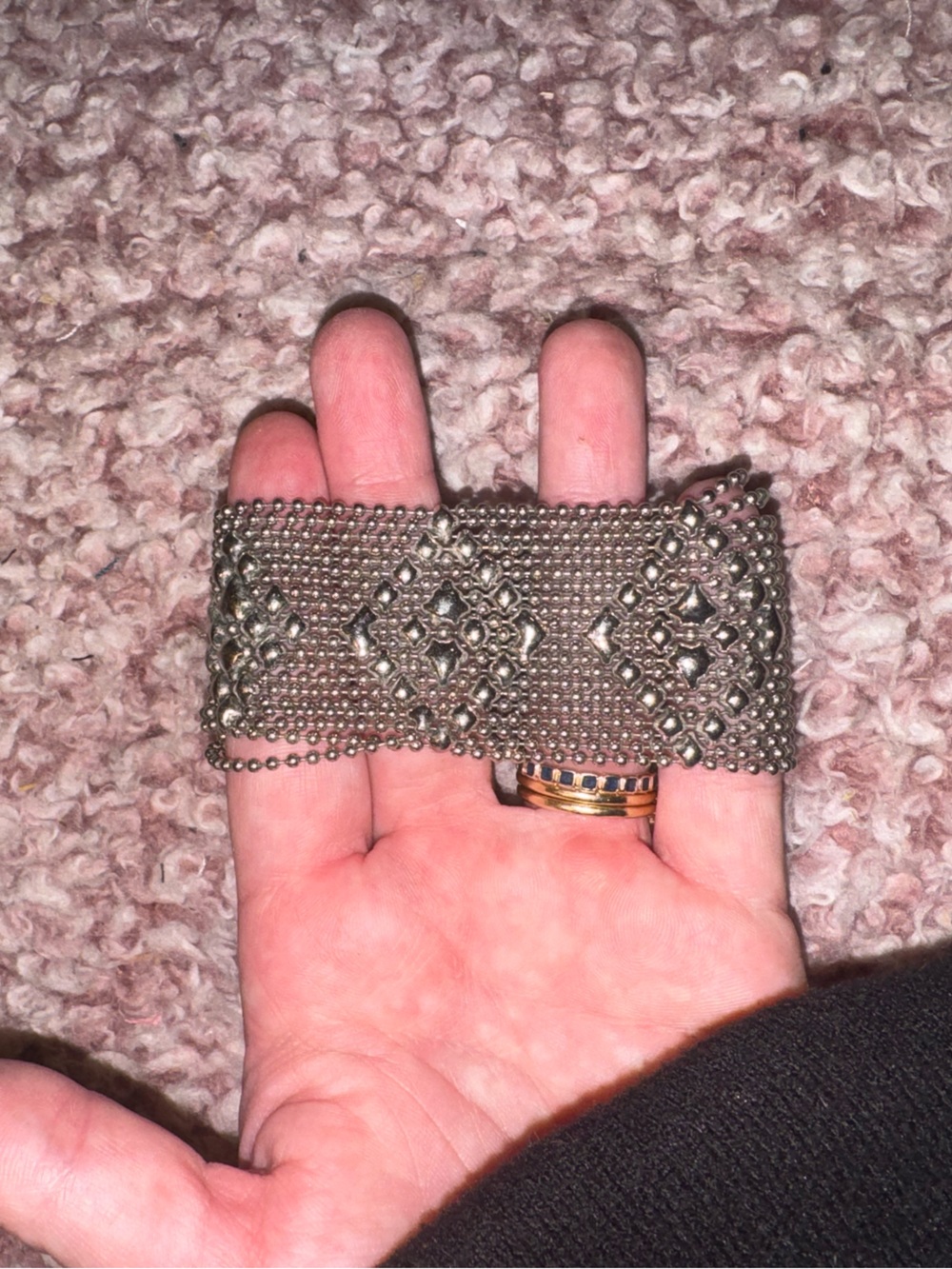 Sergio Gutierrez SG Liquid Metal Wide Mesh Bracelet
